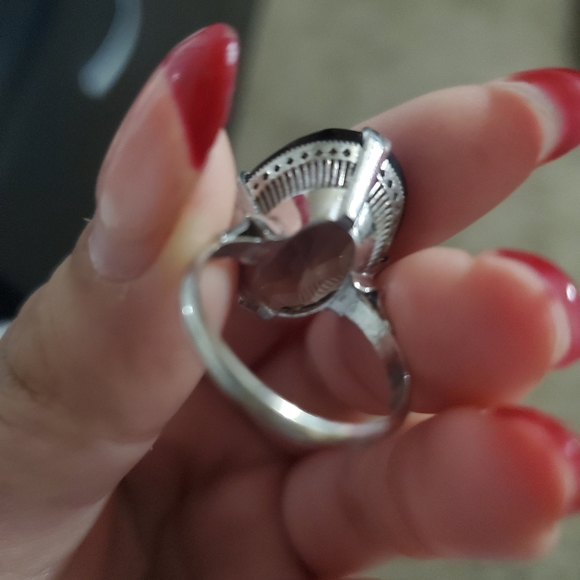 Smokey Quartz vintage size 6 ring - Picture 9 of 12